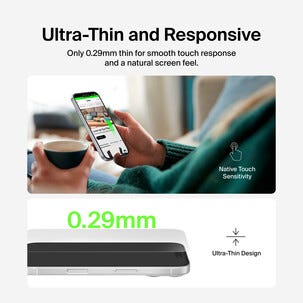 Belkin Recycled InvisiGlass skjermbeskytter for iPhone 17 Pro Max