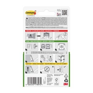 Command Value Pack bildeoppheng small, hvit