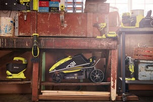 Ryobi gräsklippare med uppsamlare / Bio-Clip 18 V, RLM18X33B50