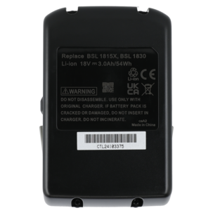 Akku Hitachi-sähkötyökaluun, 18 V 3Ah Litiumioni