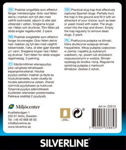 Silverline snigelfälla för öl eller jäst, 2-pack