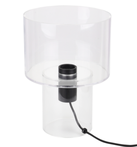 Northlight Kiara bordlampe i transparent akryl, 28 cm