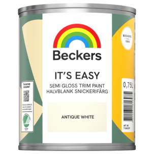 Beckers Its Easy halvblank lackfärg inomhus, 0,75 l