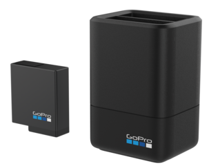 Laddare och extra batteri till GoPro Hero 5/6/7 Black, Dual Battery Charger + Battery