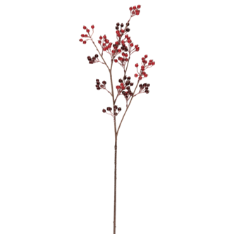 Röd bärkvist jul, konstgjord, 74 cm