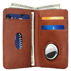 Anmiki plånbok i läder med AirTag-hållare