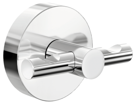 Tesa Smooz självhäftande handdukskrok dubbel, kromad