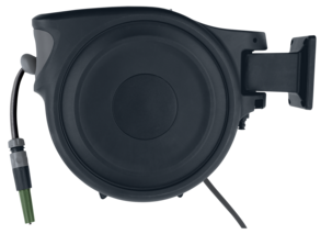 Automatisk slangetrommel til vegg, svingbar, 25 meter