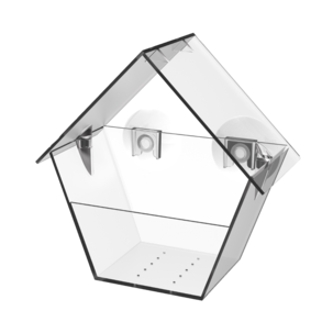 Fuglemater for vindu, med sugekopp