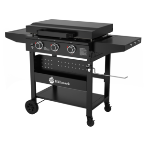 Hällmark stekehelle gass med 3 brennere, stål