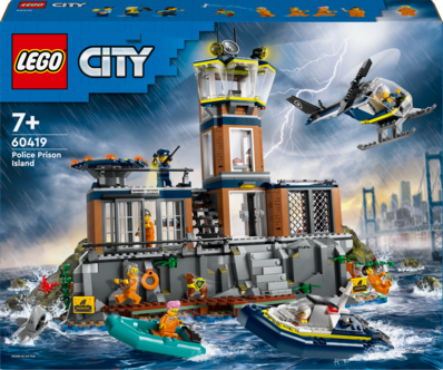 LEGO City Polisens fängelseö 60419, från 7 år