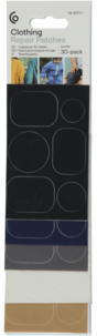 Lagningslappar för kläder självhäftande, 30-pack