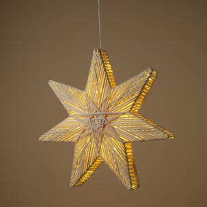 Adventsstjärna rotting metall FSC 43 cm Northlight