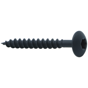 Heco monteringsskrue 4,0 x 33 mm innendørs, svart, 200-pakning