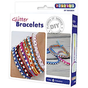 Pysselset glitterarmband