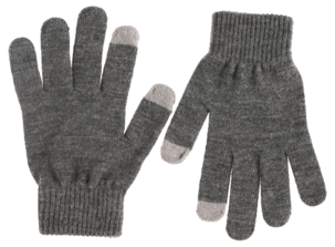 Fingervantar med touch, grå
