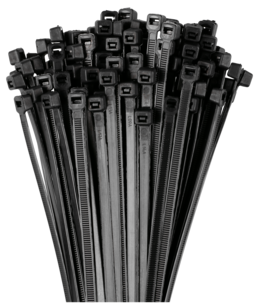 Buntebånd svarte, 100-pack