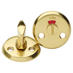 Habo WC-vääntönuppi oveen, kiillotettu messinki
