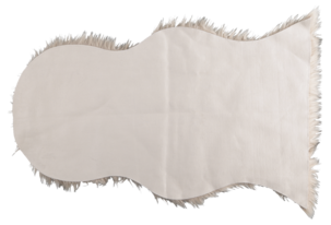 Syntetisk saueskinn 102 x 65 cm
