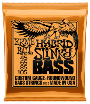 Ernie Ball Hybrid Slinky Bass 45-105 strängset till elbas