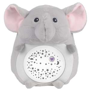 Nattlampa bebis gosedjur med stjärnhimmel och musik