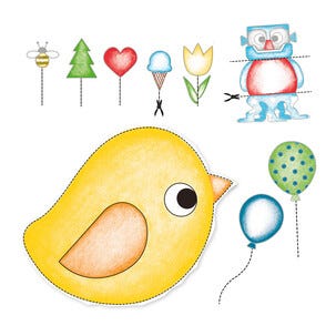 Fiskars Cut & Learn barnesaks (plastblad) med bok, fra 2 år