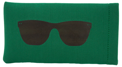 Mjukt glasögonfodral, grön