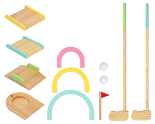 Lasten golfsetti puuta, yli 3-vuotiaille