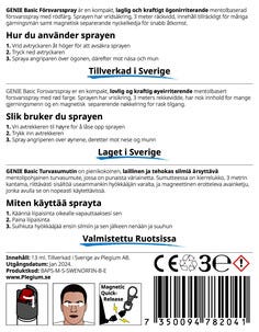 Plegium Basic försvarsspray med färg och mentol