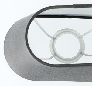 Northlight liten, oval lampeskjerm i stoff, 22 x 15 cm