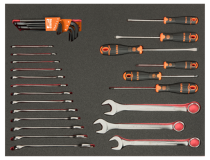 Bahco verktøyskap, 215 deler