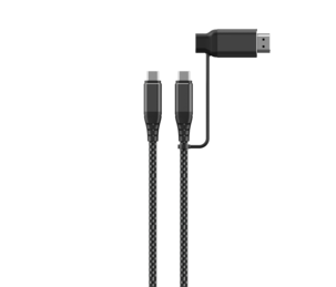 D&S USB4-kabel USB-C til USB-C og HDMI, 2 m 240 W