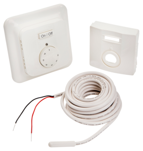 Raychem golvvärmetermostat för infälld montering