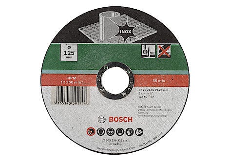 Kapskiva för rostfritt stål 125 mm, Bosch