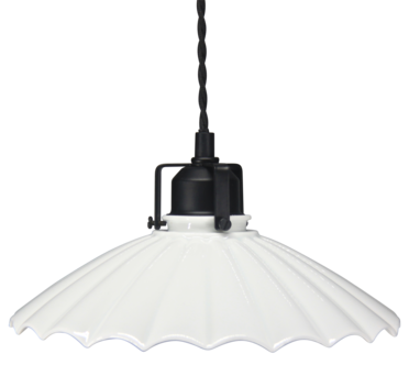 Northlight skomakerlampe med porselensskjerm, 25 cm