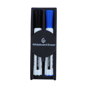 Whiteboardpennor med sudd, 2-pack