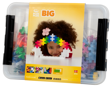 Plus Plus Big oppbevaringsboks 200 deler, fra 1 år