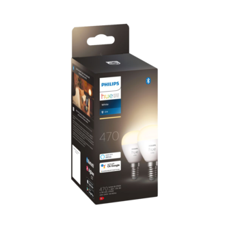 Philips Hue White E14 LED-pære 5,1 W, 2-pakning