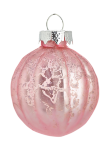 6 antiksilverfärgade julkulor