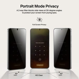 Belkin ScreenForce Titan Privacy Filter skärmskydd för Samsung Galaxy S26