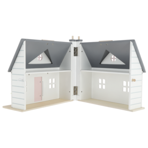 Dockhus trä, öppningsbart med bärhandtag, från 3 år