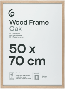Fotoramme av FSC-merket tre på 50 x 70 cm