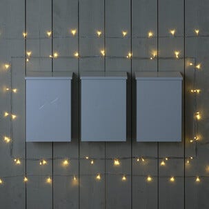 LED lyslenke Northlight, varmhvit med gjennomsiktig kabel