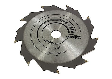 Hårdmetallklinga Bosch 9T 130 x 2,0 x 16 mm