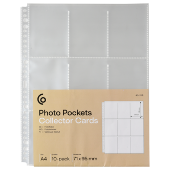 Fotofickor för samlaralbum A4, 10-pack