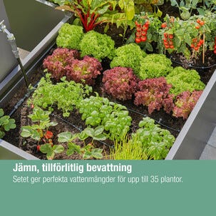 Gardena Micro-Drip bevattning för pallkragar, 35 plantor