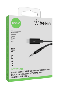 Ljudkabel  USB-C till 3,5 mm, Belkin