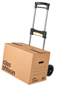 Hopfällbar transportkärra