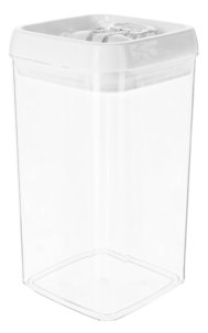 Airtight förvaringsburk plast, stapelbar
