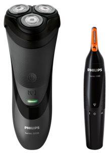 Rakapparat Philips S3110/41 + näs- och öronhårstrimmer NT1150